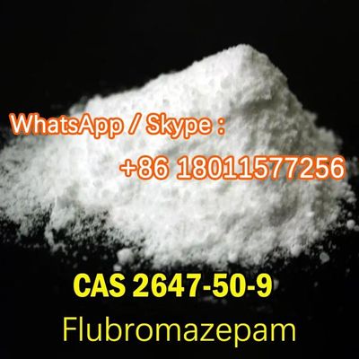 7-ब्रोमो-1,3-डाइहाइड्रो-5- ((2-फ्लोरोफेनिल) -2एच-1,4-बेंजोडायजेपिन-2-ओन CAS 2647-50-9 फ्लूब्रोमाज़ेपम