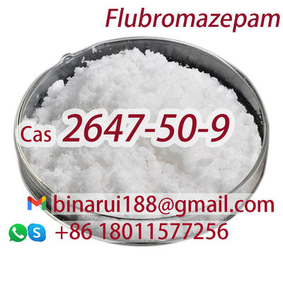 फ्लोब्रोमाज़ेपाम सीएएस 2647-50-9 7-ब्रोमो-5- ((2-फ्लोरोफेनिल) -1एच-बेंजो[ई][1,4]डायजेपिन-2(3एच) -वन