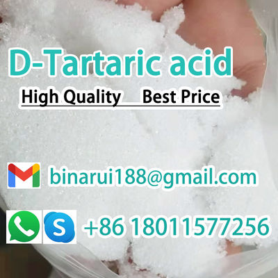 Cas 147-71-7 D-Tartaric एसिड C4H6O6 Tartaric एसिड खाद्य योज्य
