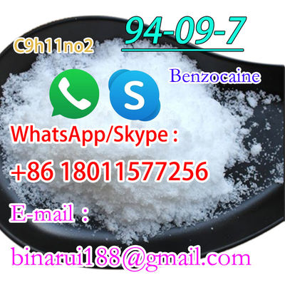 खरीदें 99% Benzocaine C9H11NO2 पी-अमिनोबेंज़ोइक एसिड का एथिल एस्टर Cas 94-09-7